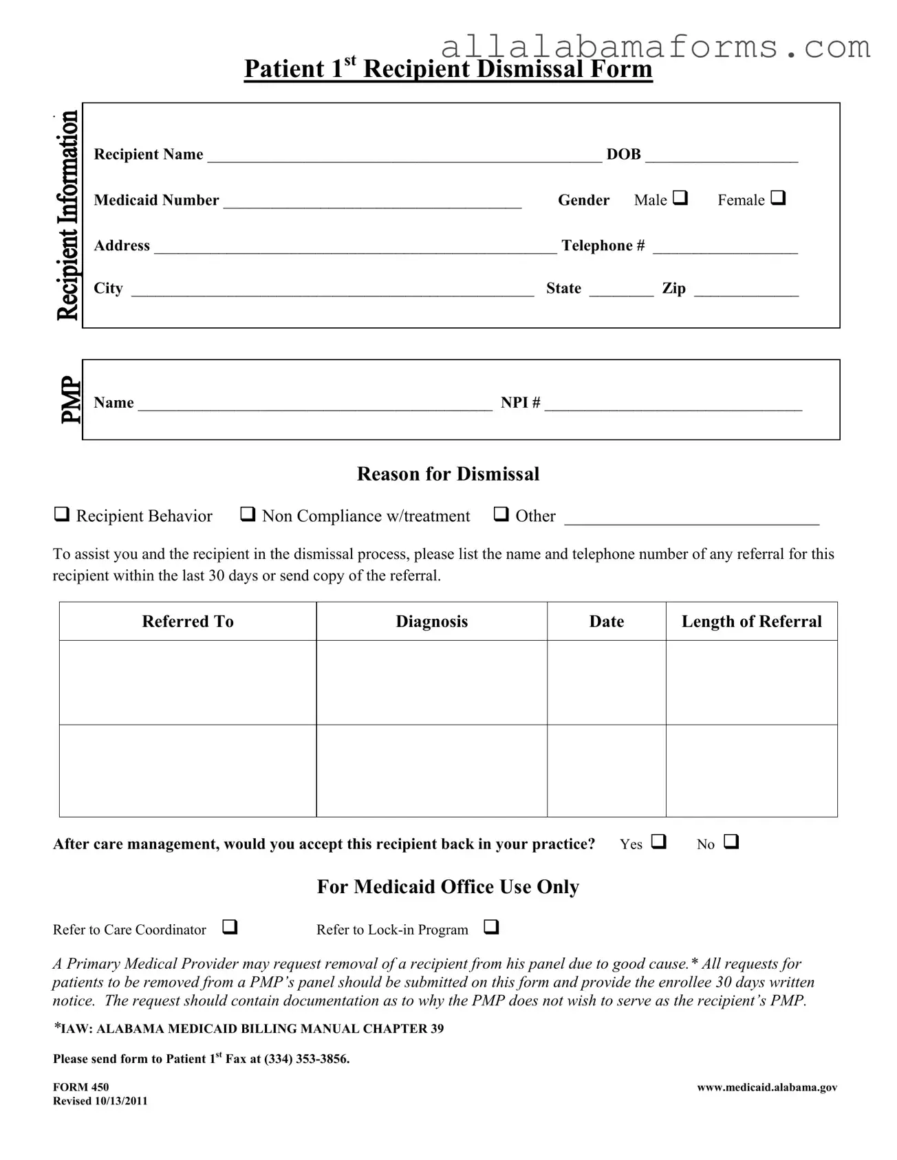 Free Alabama 450 PDF Template