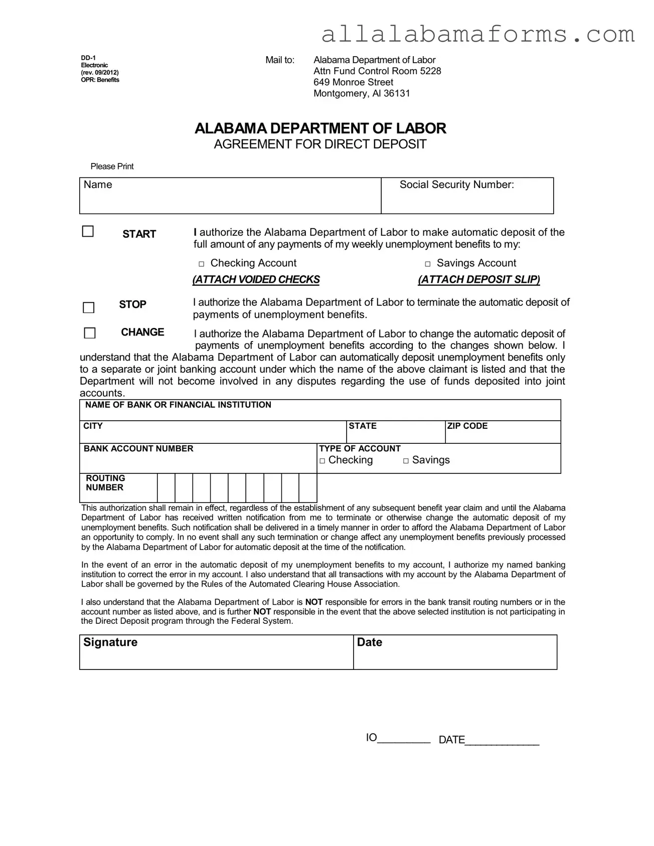 Free Alabama Dd 1 PDF Template