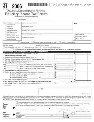 Free Alabama 41 PDF Template